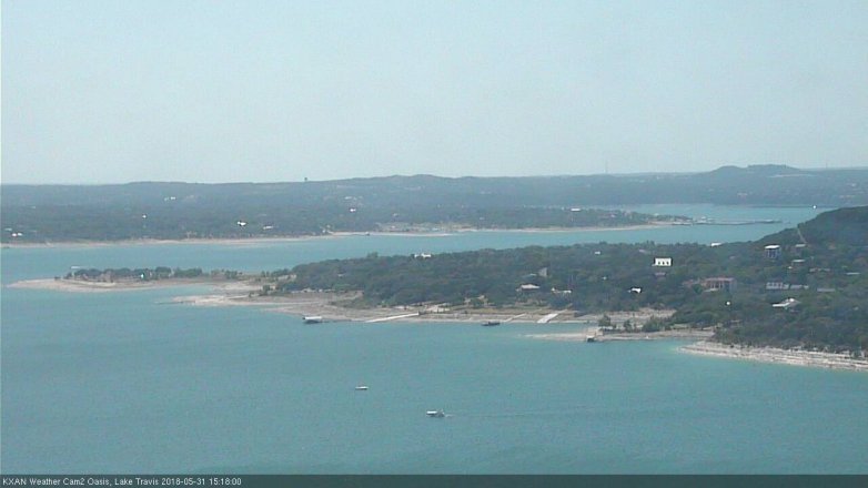 Lake Travis webcam, May 31, 2018 2:20 PM CT