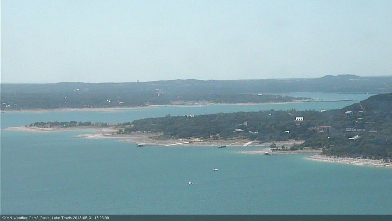 Lake Travis webcam, May 31, 2018 2:25 PM CT