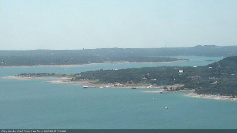 Lake Travis webcam, May 31, 2018 2:30 PM CT