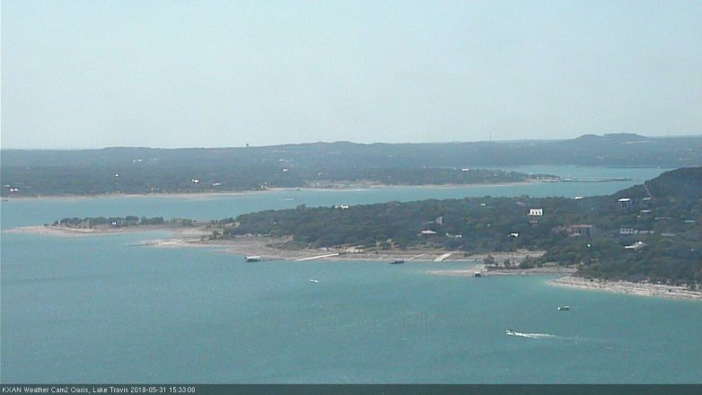 Lake Travis webcam, May 31, 2018 2:35 PM CT