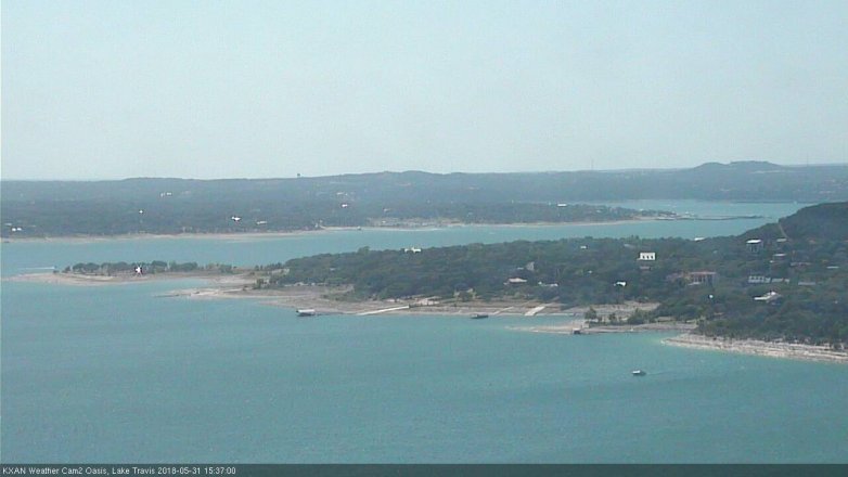 Lake Travis webcam, May 31, 2018 2:40 PM CT