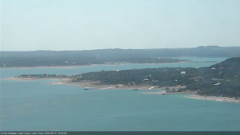 Lake Travis webcam, May 31, 2018 2:55 PM CT