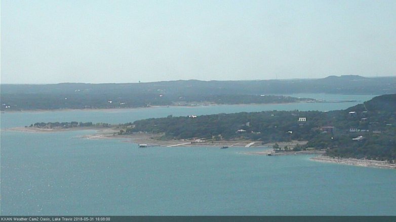 Lake Travis webcam, May 31, 2018 3:10 PM CT