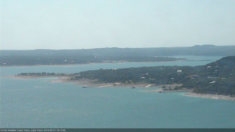 Lake Travis webcam, May 31, 2018 3:15 PM CT