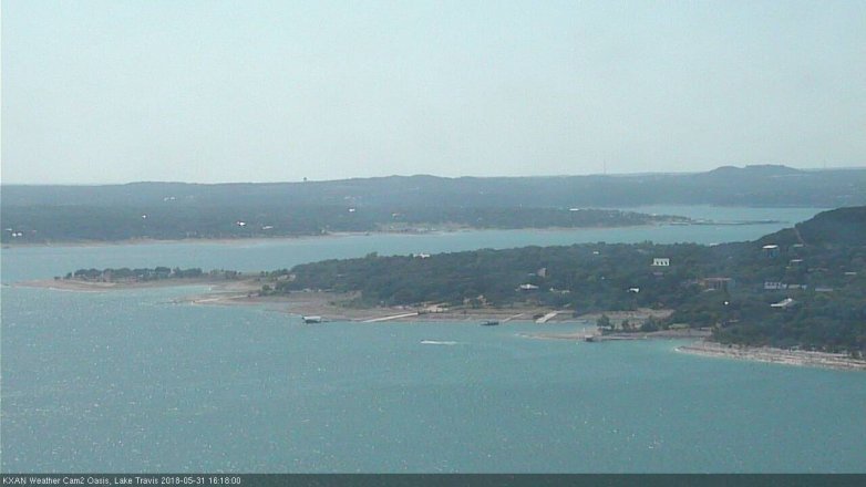 Lake Travis webcam, May 31, 2018 3:20 PM CT