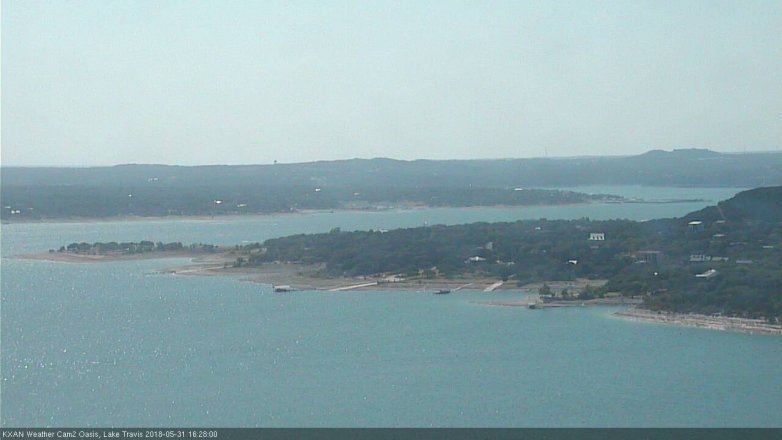 Lake Travis webcam, May 31, 2018 3:30 PM CT