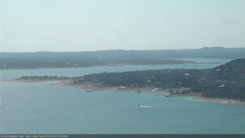 Lake Travis webcam, May 31, 2018 3:40 PM CT