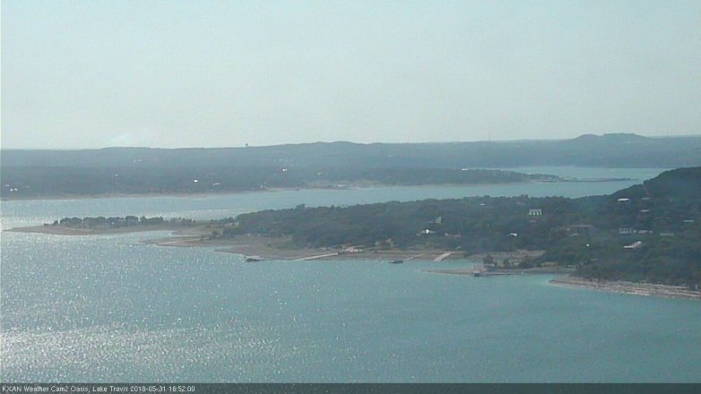 Lake Travis webcam, May 31, 2018 3:55 PM CT