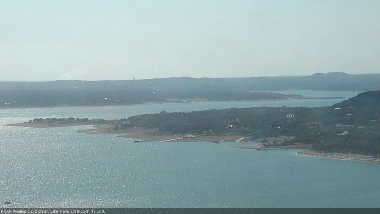 Lake Travis webcam, May 31, 2018 4:00 PM CT