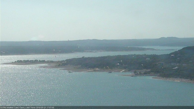 Lake Travis webcam, May 31, 2018 4:10 PM CT