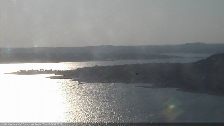 Lake Travis webcam, May 31, 2018 5:55 PM CT