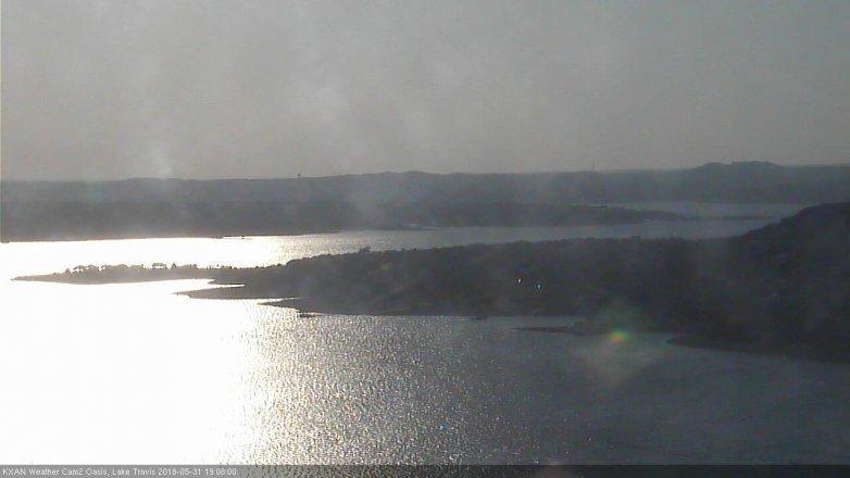 Lake Travis webcam, May 31, 2018 6:10 PM CT