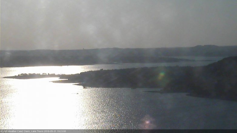 Lake Travis webcam, May 31, 2018 6:25 PM CT