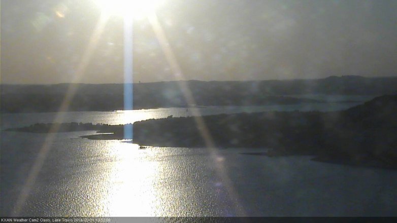 Lake Travis webcam, May 31, 2018 6:55 PM CT