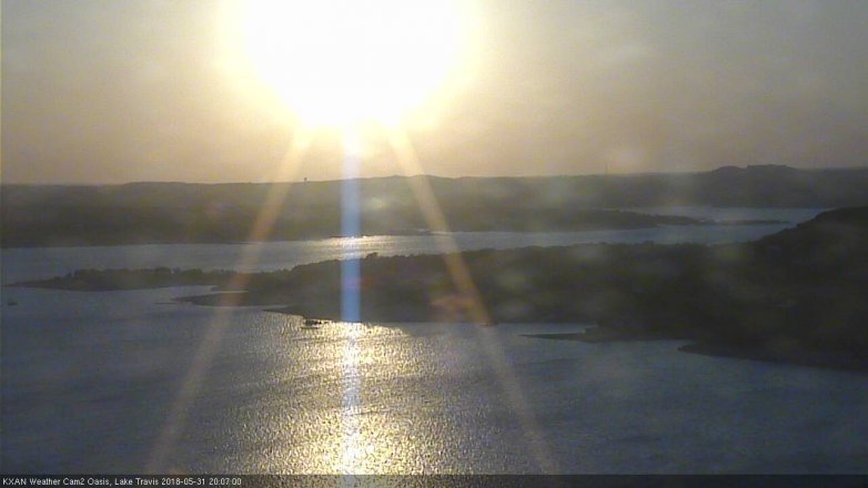 Lake Travis webcam, May 31, 2018 7:10 PM CT