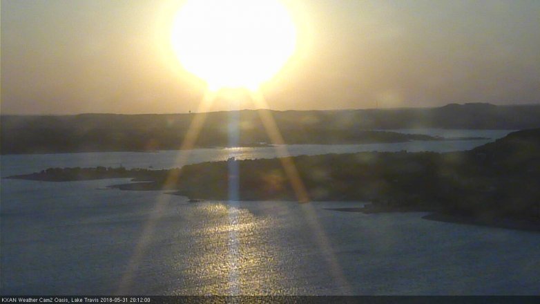 Lake Travis webcam, May 31, 2018 7:15 PM CT
