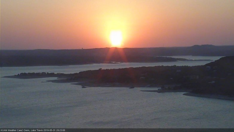 Lake Travis webcam, May 31, 2018 7:25 PM CT