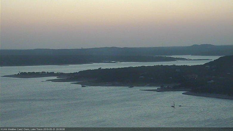 Lake Travis webcam, May 31, 2018 7:40 PM CT