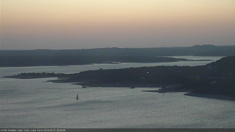 Lake Travis webcam, May 31, 2018 7:45 PM CT