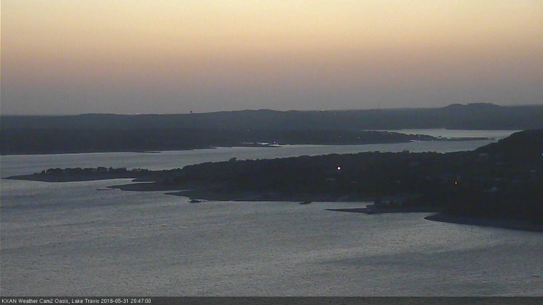 Lake Travis webcam, May 31, 2018 7:50 PM CT