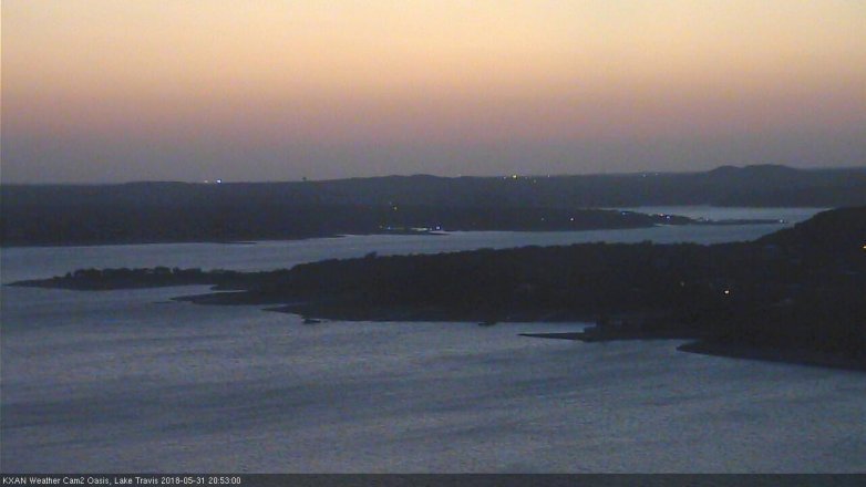 Lake Travis webcam, May 31, 2018 7:55 PM CT