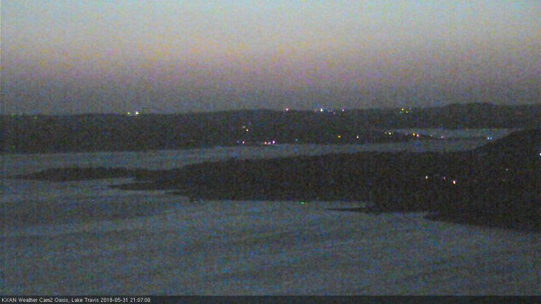 Lake Travis webcam, May 31, 2018 8:10 PM CT