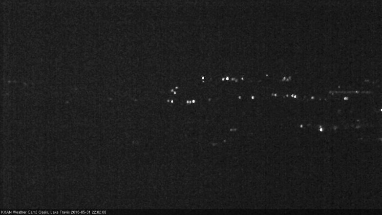 Lake Travis webcam, May 31, 2018 9:05 PM CT