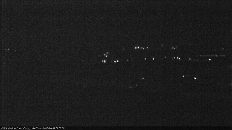 Lake Travis webcam, May 31, 2018 11:40 PM CT