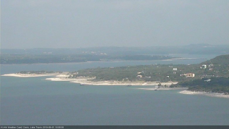 Lake Travis webcam, June 1, 2018 9:10 AM CT
