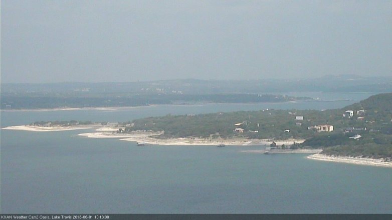 Lake Travis webcam, June 1, 2018 9:15 AM CT