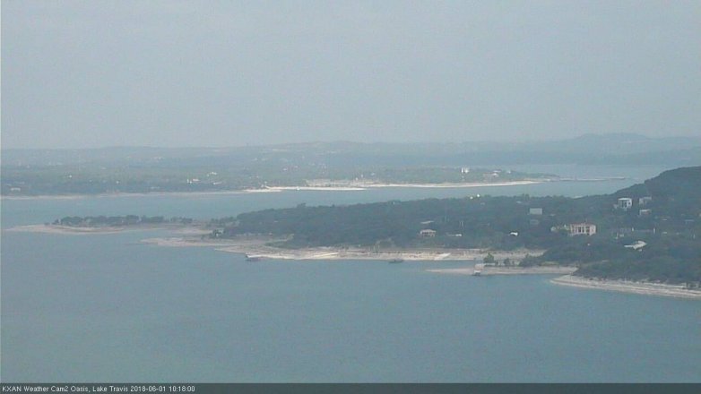 Lake Travis webcam, June 1, 2018 9:20 AM CT
