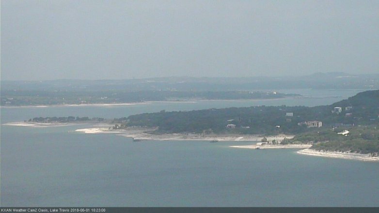 Lake Travis webcam, June 1, 2018 9:25 AM CT