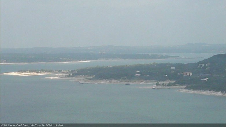 Lake Travis webcam, June 1, 2018 9:35 AM CT