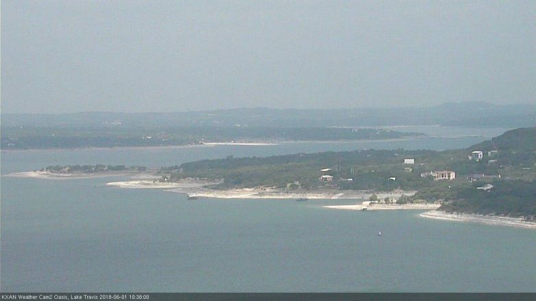 Lake Travis webcam, June 1, 2018 9:40 AM CT