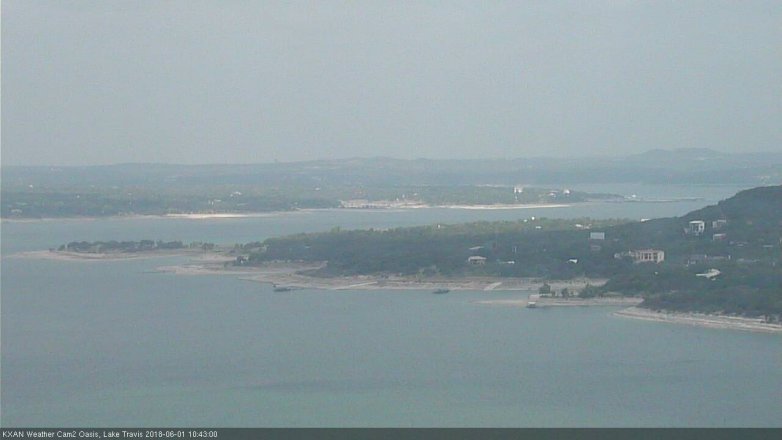 Lake Travis webcam, June 1, 2018 9:45 AM CT