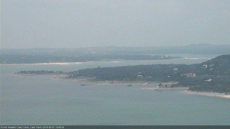 Lake Travis webcam, June 1, 2018 9:50 AM CT