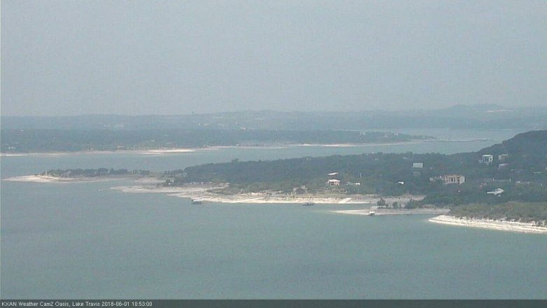 Lake Travis webcam, June 1, 2018 9:55 AM CT