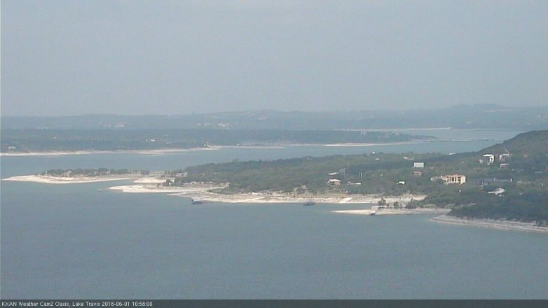 Lake Travis webcam, June 1, 2018 10:00 AM CT