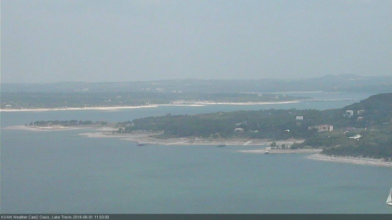 Lake Travis webcam, June 1, 2018 10:05 AM CT