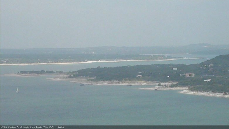 Lake Travis webcam, June 1, 2018 10:10 AM CT