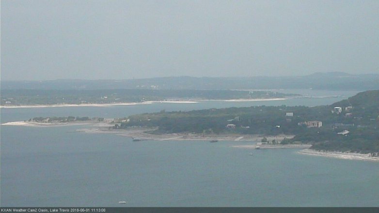 Lake Travis webcam, June 1, 2018 10:15 AM CT
