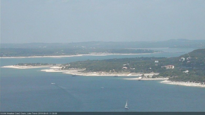 Lake Travis webcam, June 1, 2018 10:40 AM CT