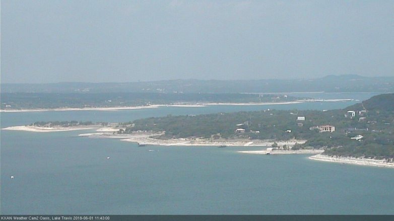 Lake Travis webcam, June 1, 2018 10:45 AM CT