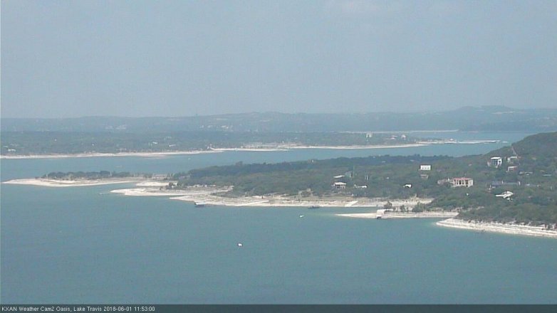 Lake Travis webcam, June 1, 2018 10:55 AM CT