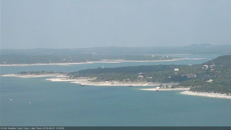 Lake Travis webcam, June 1, 2018 11:05 AM CT