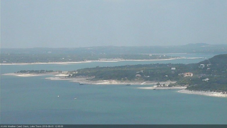 Lake Travis webcam, June 1, 2018 11:10 AM CT