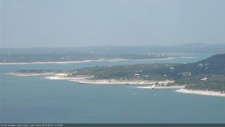 Lake Travis webcam, June 1, 2018 11:20 AM CT