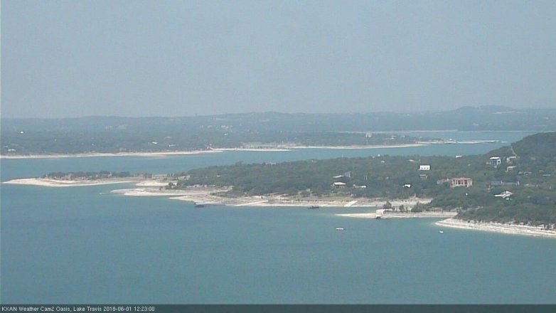 Lake Travis webcam, June 1, 2018 11:25 AM CT