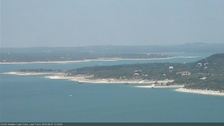 Lake Travis webcam, June 1, 2018 11:30 AM CT