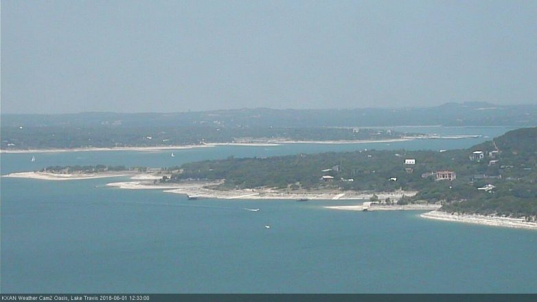 Lake Travis webcam, June 1, 2018 11:35 AM CT